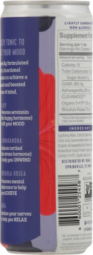 Kowa Zero Sugar Black Raspberry Hibiscus Energy Drink Can Perspective: back