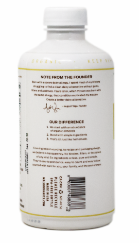 Malk Organic Unsweetened Vanilla Almond Malk Perspective: back