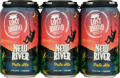 Lost Rhino Brewing Company New River Pale Ale Beer Perspective: back