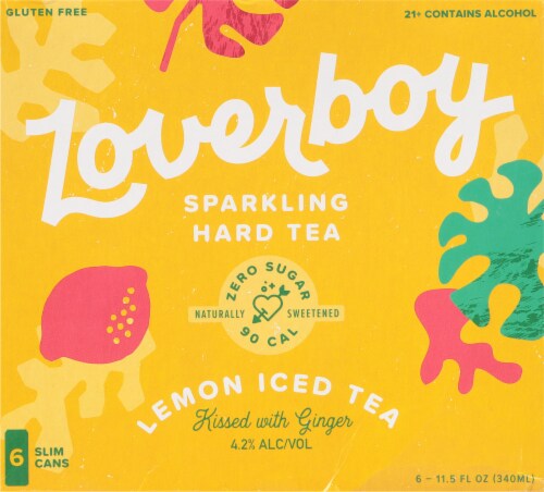 Loverboy Lemon Iced Tea Craft Sparkling Hard Tea Perspective: back