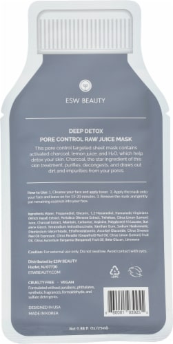 ESW Beauty Deep Detox Pore Control Raw Juice Face Mask Perspective: back