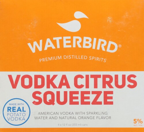 Waterbird® Premium Distilled Spirits Vodka Citrus Squeeze Perspective: back