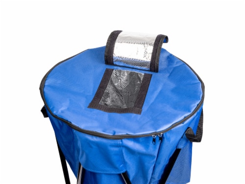 20 lb Capacity Insulated Chest Cooler with Stand and Carry Bag Perspective: back