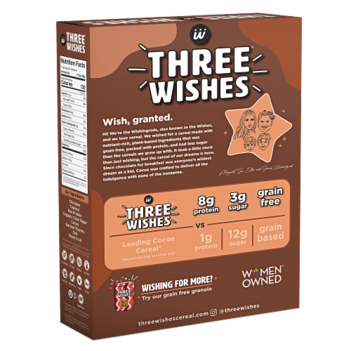 Three Wishes® Cocoa Grain Free Cereal Perspective: back