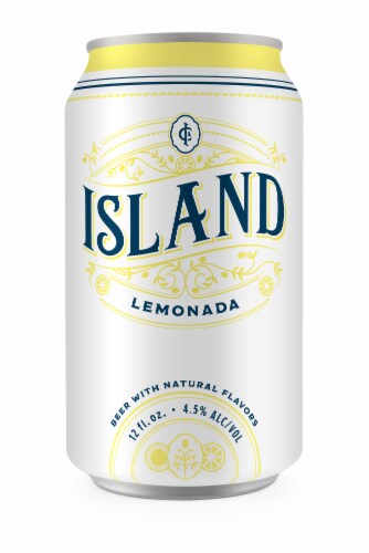 Island Premium Lemonade Flavored Beer Perspective: back