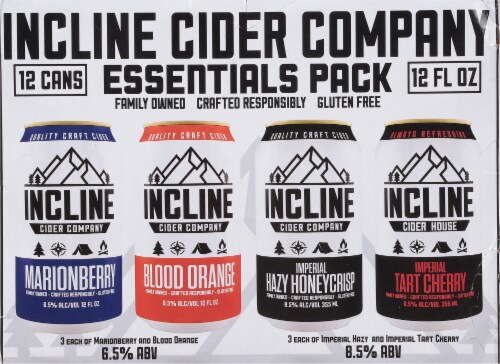 Incline Cider Company Essentials Pack Craft Cider Perspective: back