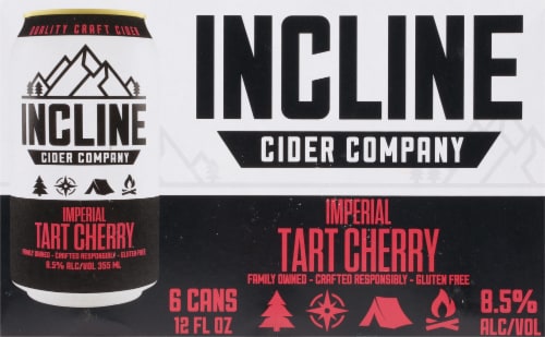 Incline Cider Company Imperial Tart Cherry Craft Cider Perspective: back