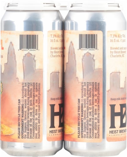 Heist Brewery Citraquench'l India Pale Ale Craft Beer Cans Perspective: back