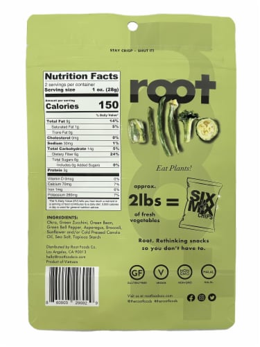 Root Foods Natural Veggie SixMix Chips