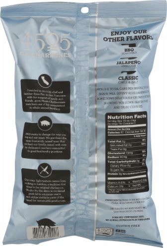 4505™ Sea Salt Chicharrones Pork Rinds Chips Perspective: back