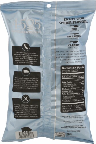 4505™ Sea Salt Chicharrones Pork Rinds Chips Perspective: back