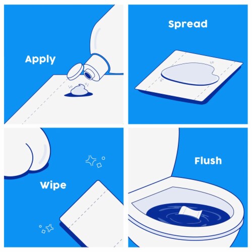 Fresh Peaches Toilet Paper Gel Starter Set WIPSTARTERPIN 1 Ct Perspective: back