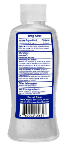 Clean N Fresh Instant Hand Sanitizer Perspective: back