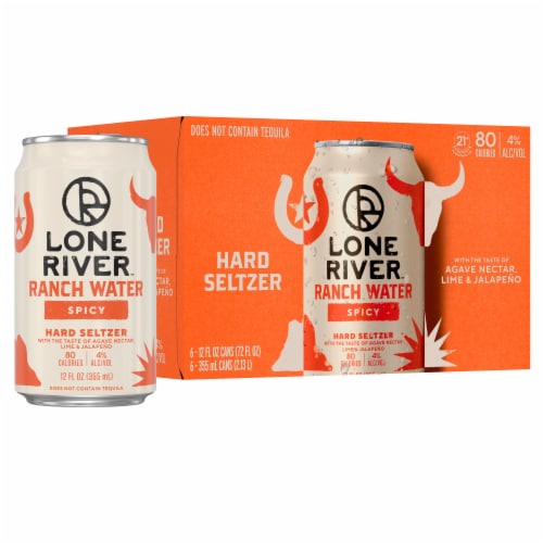 Lone River Ranch Water Spicy Hard Seltzer Perspective: back