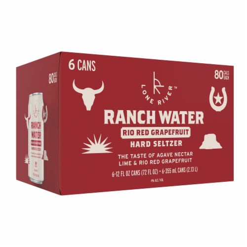 Lone River Ranch Water Rio Red Grapefruit Hard Seltzer Perspective: back
