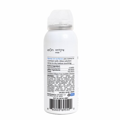 eOn Sanitzing Mist™ Personal Disinfectant Spray Perspective: back