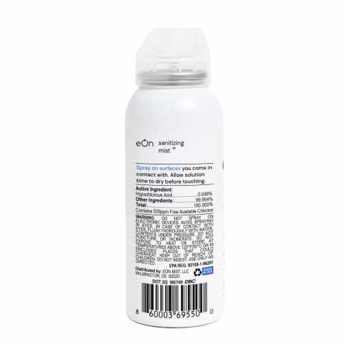 eOn Sanitzing Mist™ Personal Disinfectant Spray Perspective: back