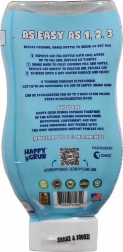 Happy Grub Squeezable Instant Buttermilk Pancakes Perspective: back