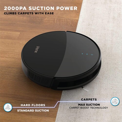 iHome iHRV1BLK AutoVac Eclipse Robot and Self Charging Vacuum Cleaner