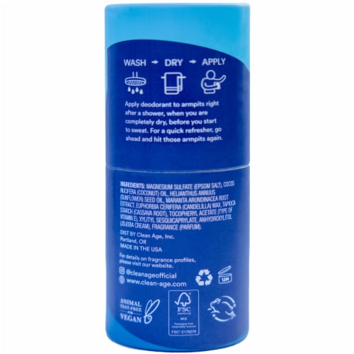 Clean Age® Natural Deodorant Stick Waves Perspective: back