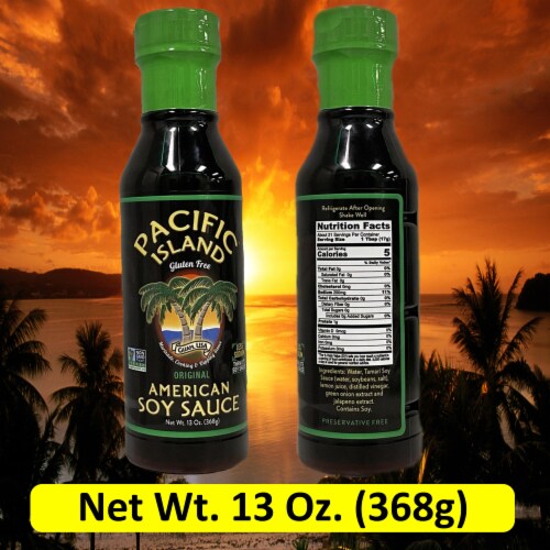 Pacific Island Gluten Free Original American Soy Sauce Perspective: back