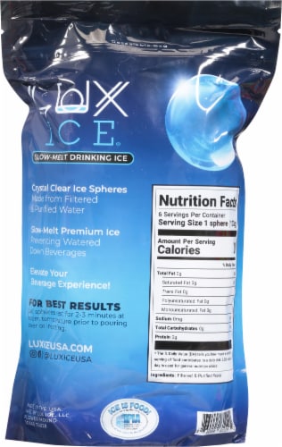 Lux Ice Beverage Spheres Perspective: back