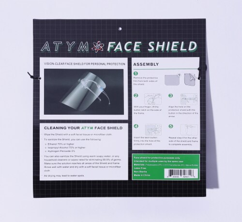 ATYM Glasses Face Shield Perspective: back