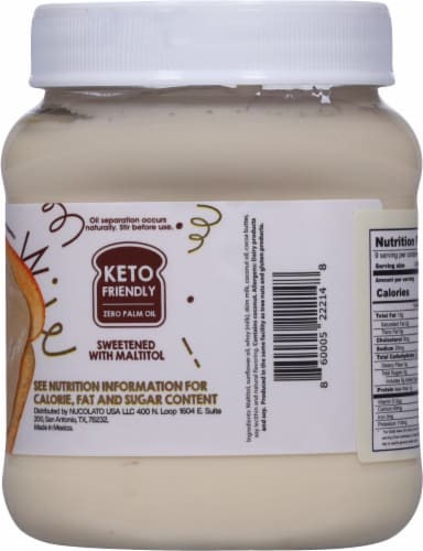 Nucolato® White Chocolate Hazelnut Spread Perspective: back