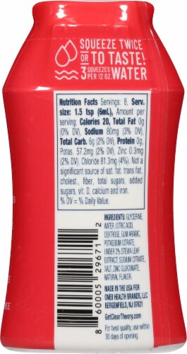 Clear Theory® Fruit Punch Water Booster Perspective: back