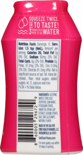 Clear Theory® Watermelon Berry Water Booster Perspective: back