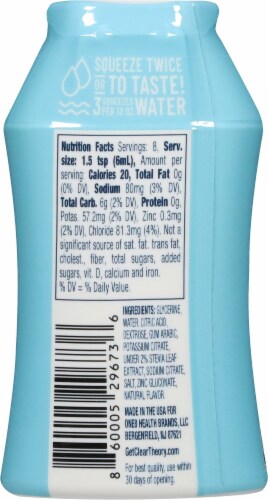 Clear Theory® Blue Raspberry Water Booster Perspective: back