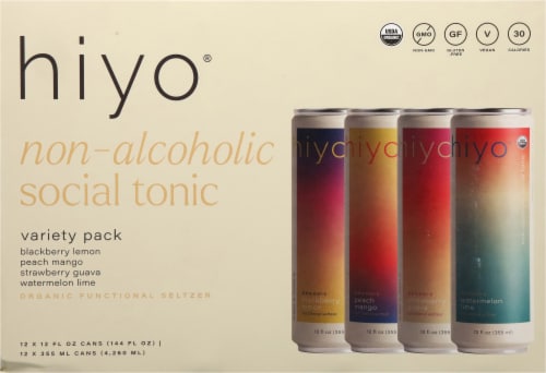 Hiyo® Non-Alcoholic Social Tonic Variety Pack Perspective: back