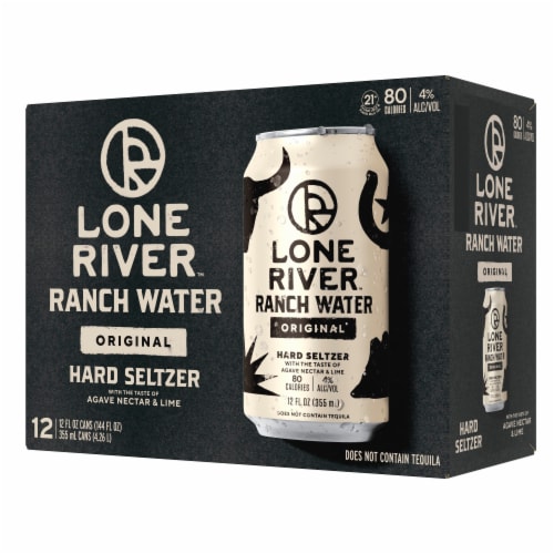 Lone River Ranch Water Original Hard Seltzer Perspective: back