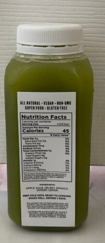 Danie's Natural Juice Blend Mean Green Perspective: back