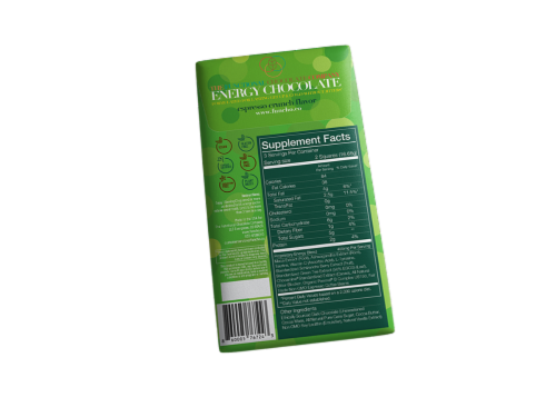 The Functional Chocolate Company Espresso Crunch Energy Chocolate Perspective: back