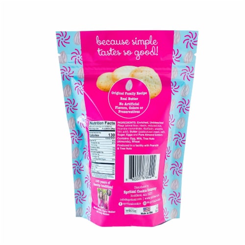 Spritzal® Cookie Company Deliciously Almond Shortbread Cookies Perspective: back