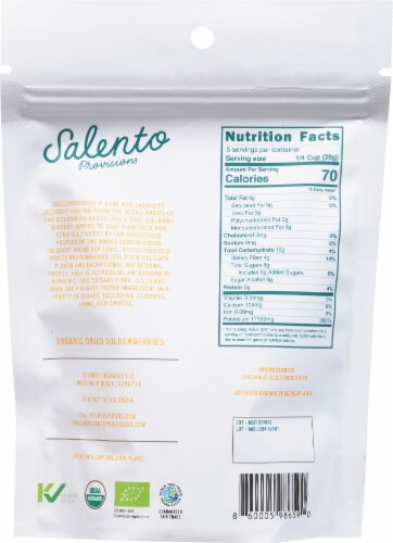 Salento Provisions Organic Dried Goldenberries Perspective: back