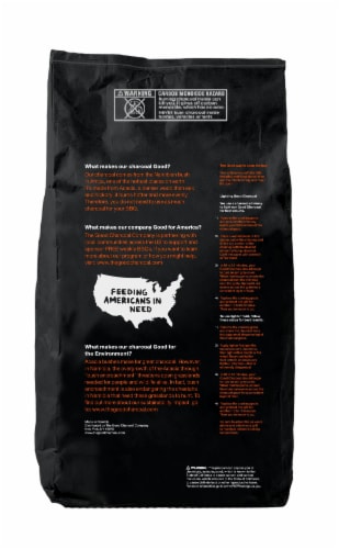 The Good Charcoal Company Premium Acacia Hardwood Lump Charcoal Perspective: back