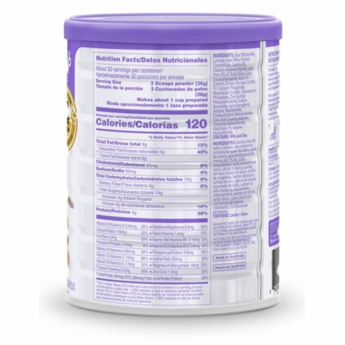 Aussie Bubs™ Australian Goat Milk-Based Toddler Formula Perspective: back