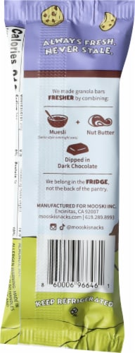 Mooski Cookie Dough Chilled Oat Bar Perspective: back