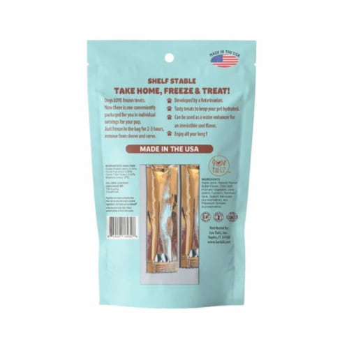 JoJo Modern Pets Pupsiclez Peanut Butter, Apple & Turmeric Ice Pops For Dogs (2-Pack) Perspective: back