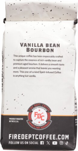 Fire Department Coffee® Vanilla Bean Bourbon Medium Roast Ground Coffee Perspective: back