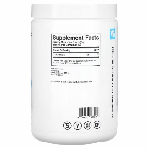 Swolverine L-Glutamine Perspective: back