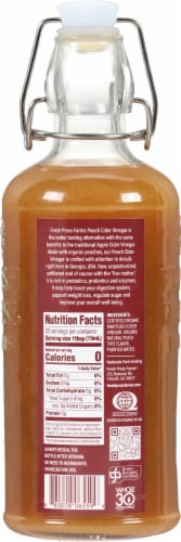 Fresh Press Farms® Organic Peach Cider Vinegar Perspective: back