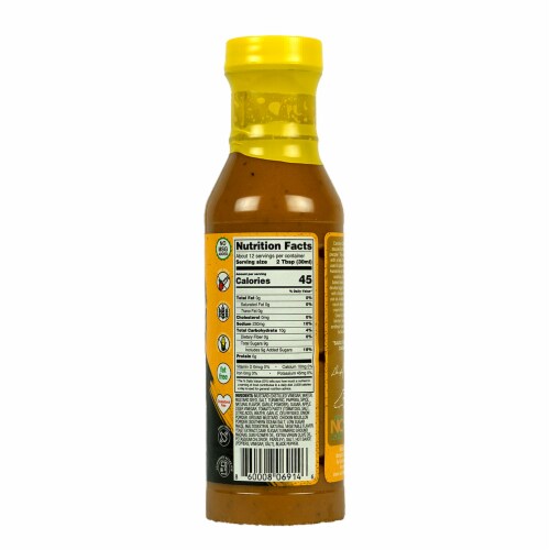 Morgan's Carolina Q Southern Mustard Sauce Bold & Tangy Perspective: back