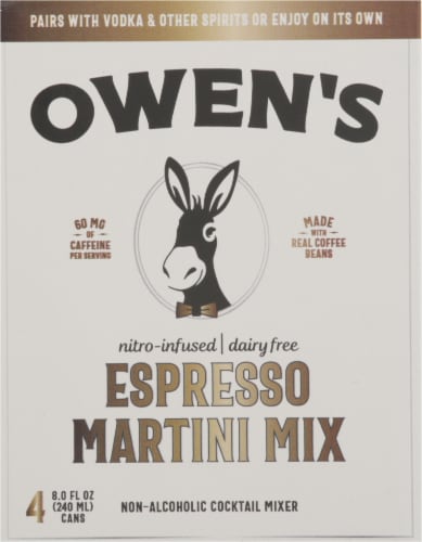 Owen's Nitro Infused Dairy Free Espresso Mixers Perspective: back