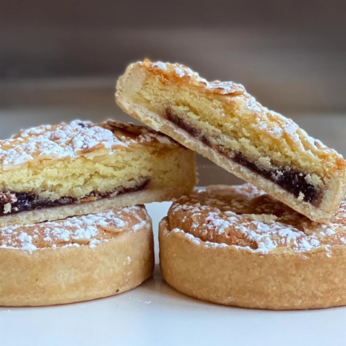 Gluten Free Bakery Girl Raspberry Almond Bakewell Tart, 12 Count. GLUTEN FREE! Perspective: back