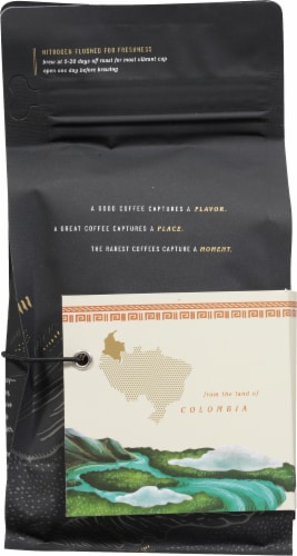 Corvus Coffee Roasters Casa Negra Colombia Whole Bean Coffee Perspective: back