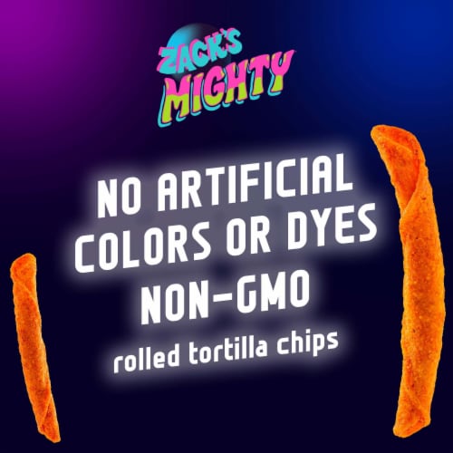 Zack's Mighty Chile Lime Rolled Tortilla Chips Perspective: back