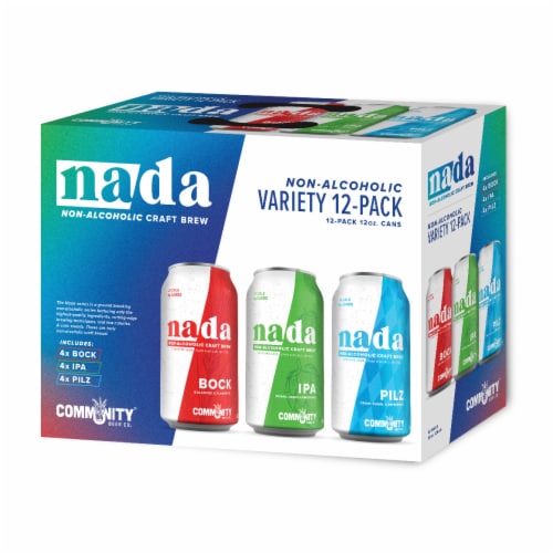 Community Beer Co. NADA Non-Alcoholic Craft Beer Variety Pack Perspective: back